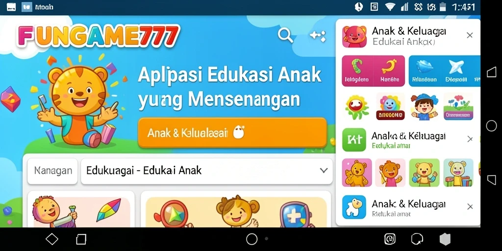 Screenshot antarmuka FUNGAME777 yang menarik dan edukatif.