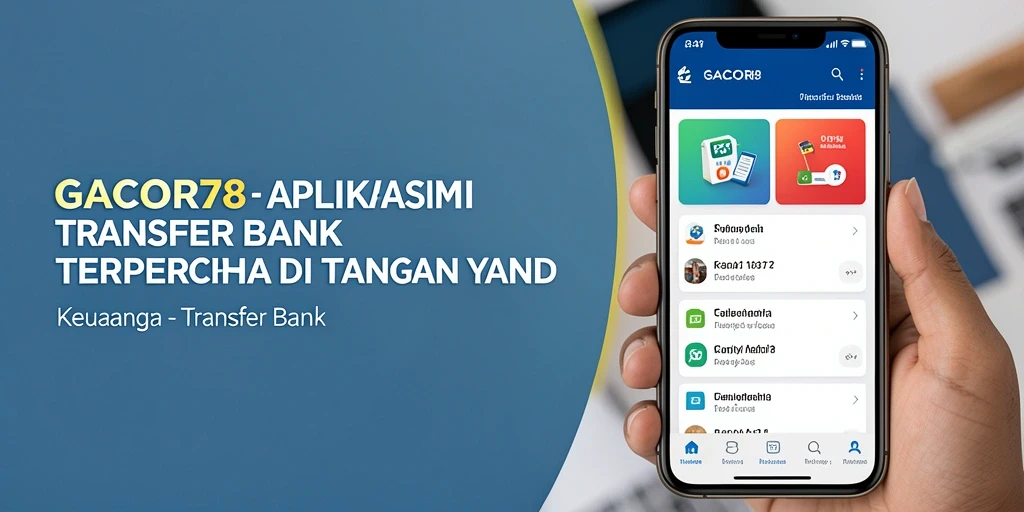 Tampilan antarmuka GACOR78 yang user-friendly untuk transfer bank.