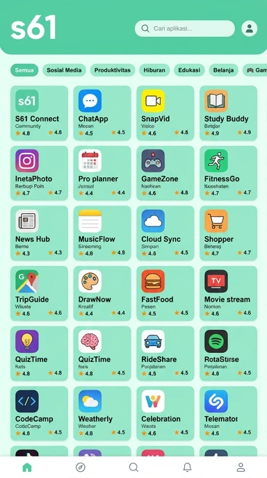s61 | Indeks Aplikasi Populer & Kanal Uji Terlengkap